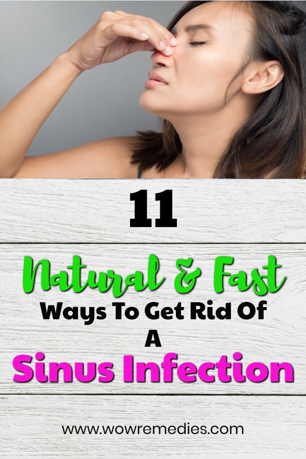 how to get rid of a sinus infection in 24 hours